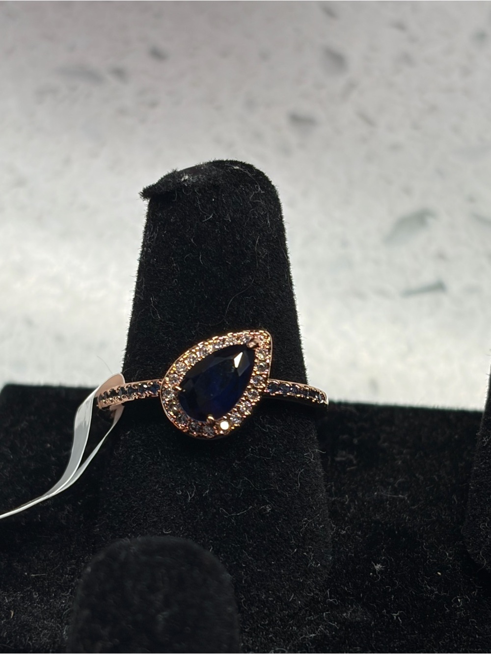BP OG size 7 Sapphire on Rose Gold- “Vacation Overdue”